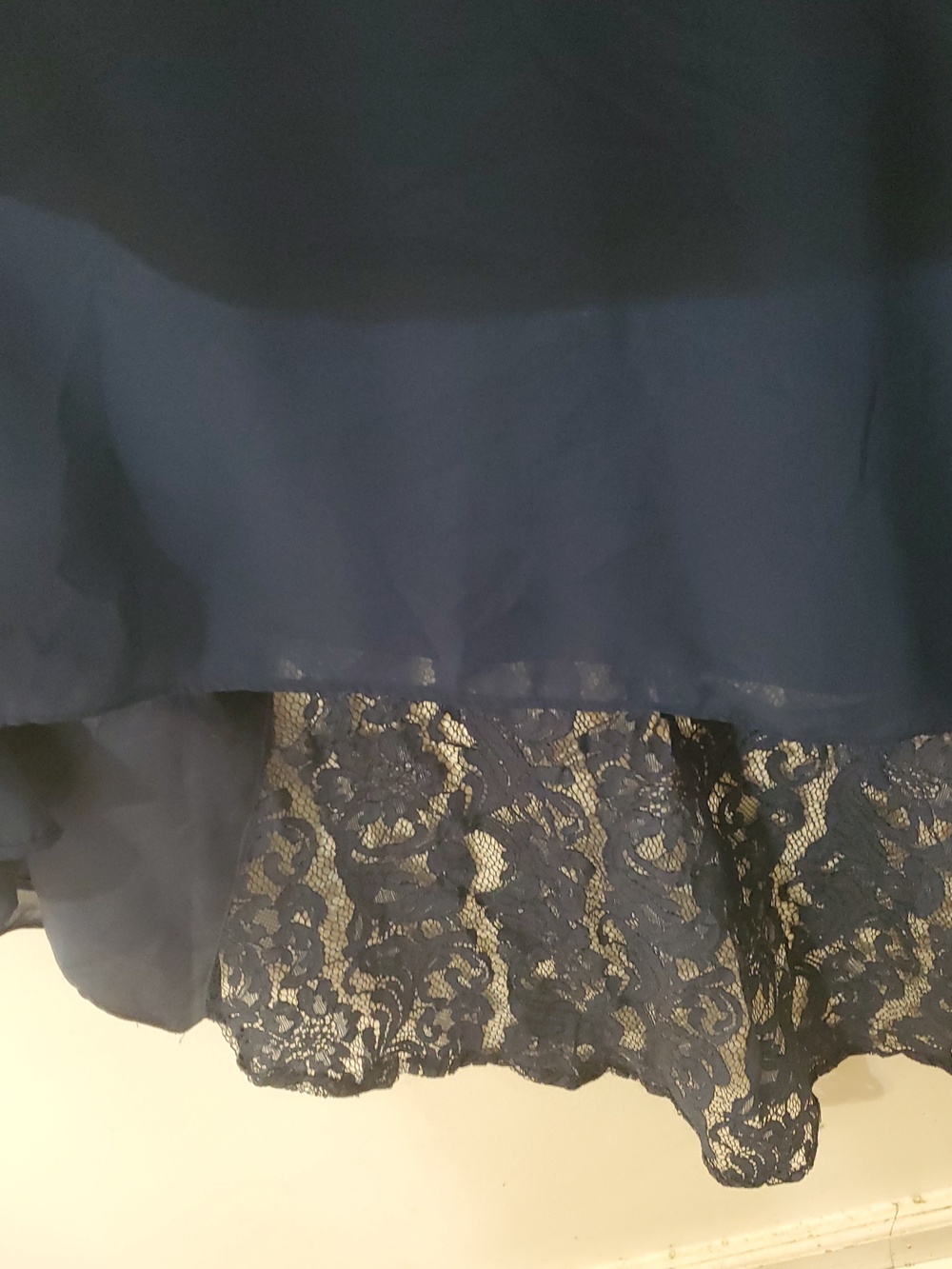 Christina Wu Celebration Navy Halter Style Maxi Dress Size 6 Style 22842 Wedding - Picture 3 of 16